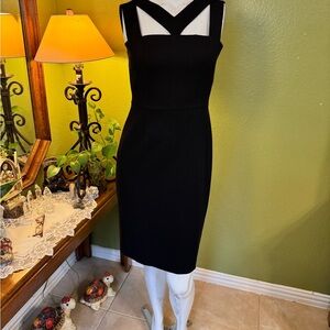 White House Black Market Elegant Black Dress